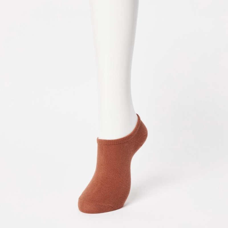 Chaussette Uniqlo Short (3 Pairs) Femme Marron | 1374936