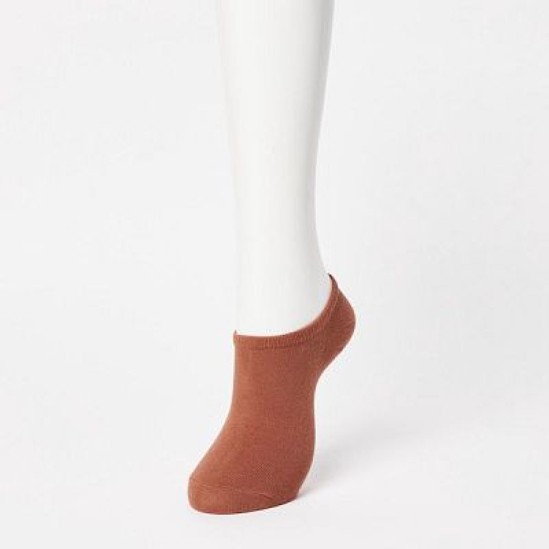 Chaussette Uniqlo Short (3 Pairs) Femme Marron | 6418964