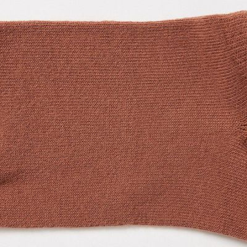 Chaussette Uniqlo Short (3 Pairs) Femme Marron | 6418964