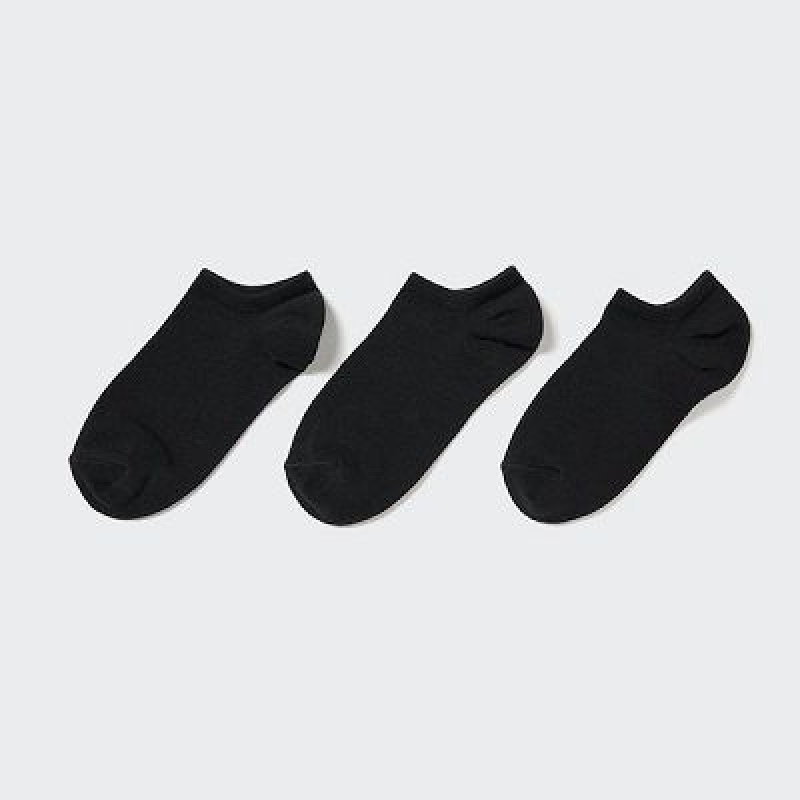 Chaussette Uniqlo Short (3 Pairs) Femme Noir | 192681