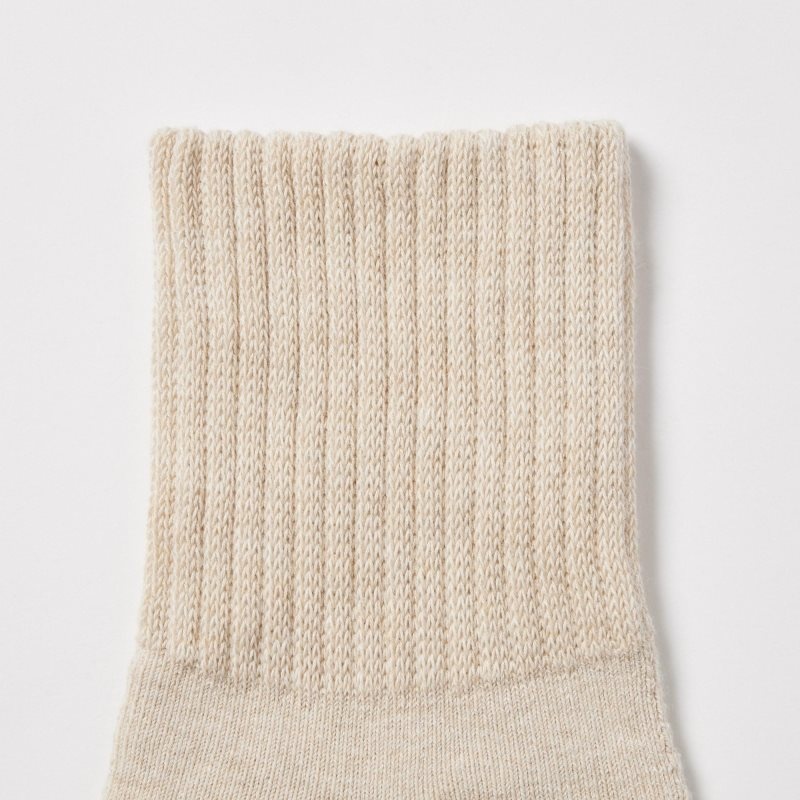 Chaussette Uniqlo Soft Pile Half Homme Beige | 2349941