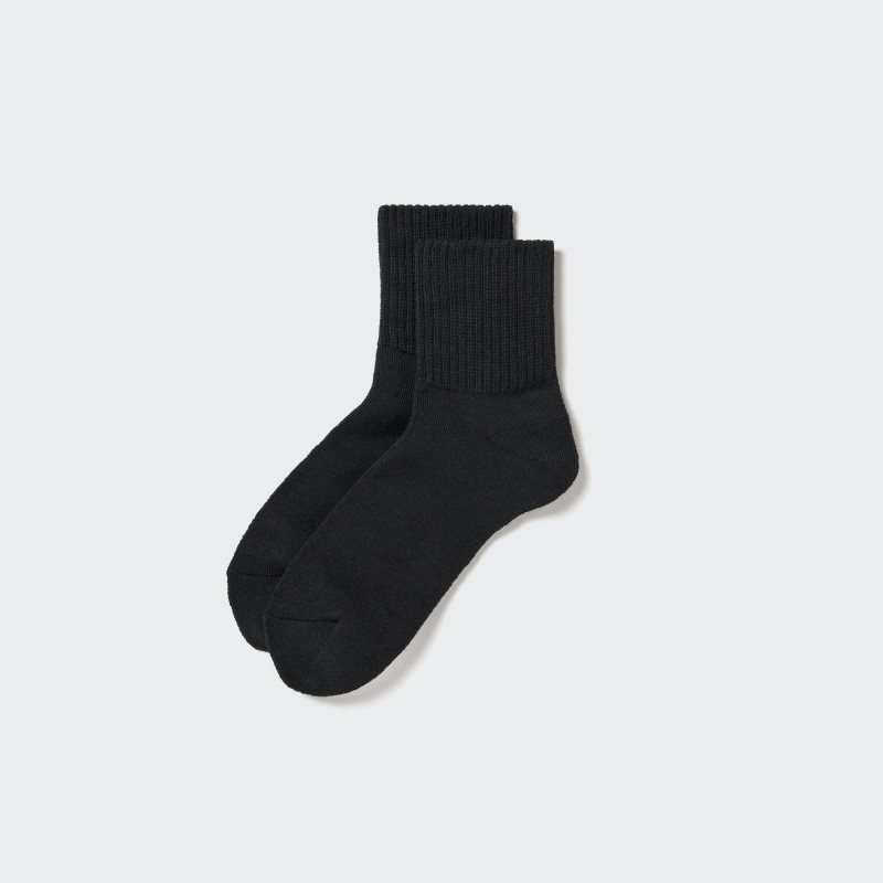 Chaussette Uniqlo Soft Pile Half Homme Noir | 2051011