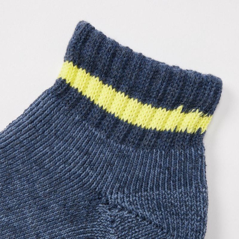Chaussette Uniqlo Soft Pile Short Homme Bleu | 4808806