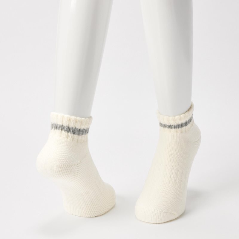 Chaussette Uniqlo Soft Pile Short Homme Blanche | 7592139
