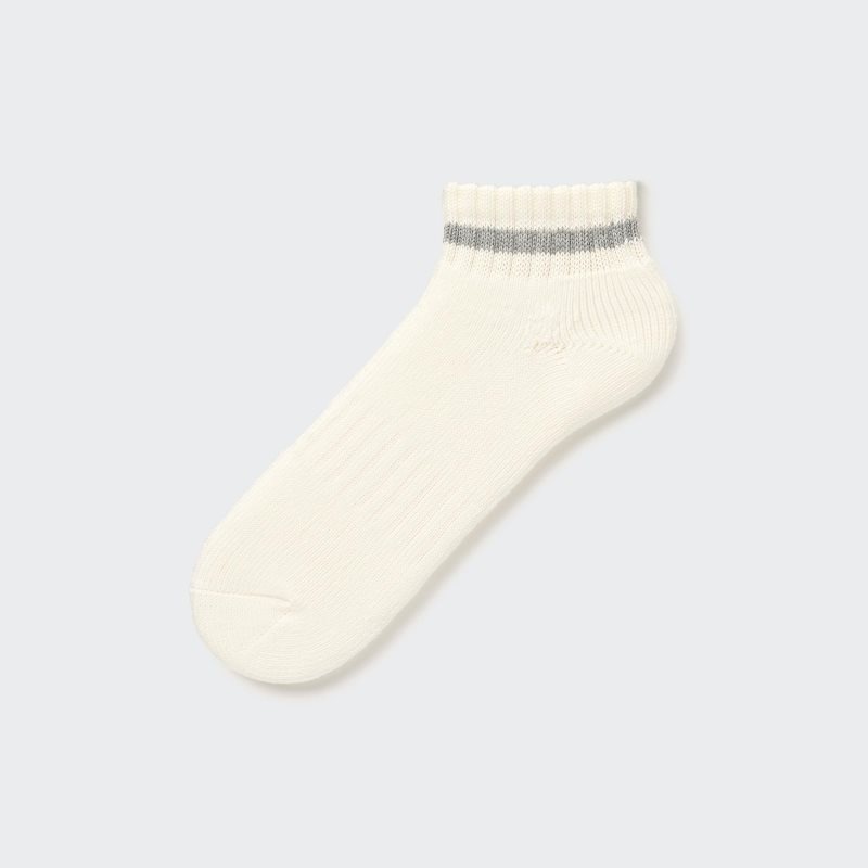 Chaussette Uniqlo Soft Pile Short Homme Blanche | 7592139