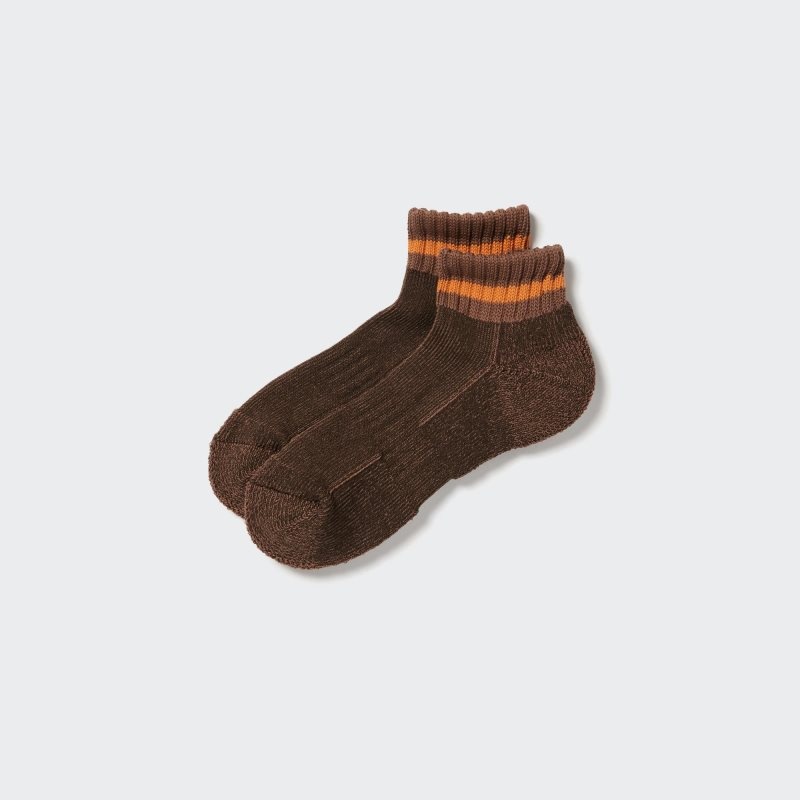 Chaussette Uniqlo Soft Pile Short Homme Marron | 7997225