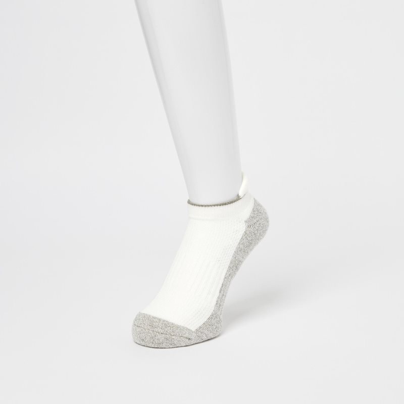 Chaussette Uniqlo Sports Pile-lined Short Homme Blanche | 4571534