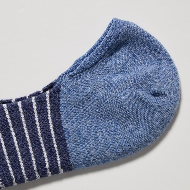Chaussette Uniqlo Striped Low Cut Homme Bleu | 336164