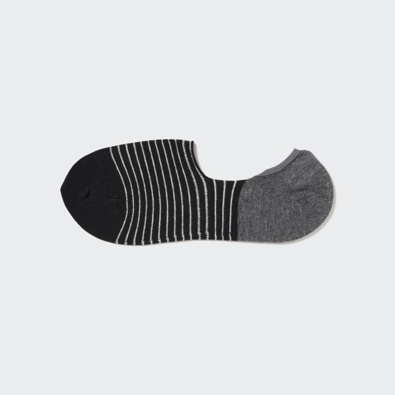 Chaussette Uniqlo Striped Low Cut Homme Noir | 4509548