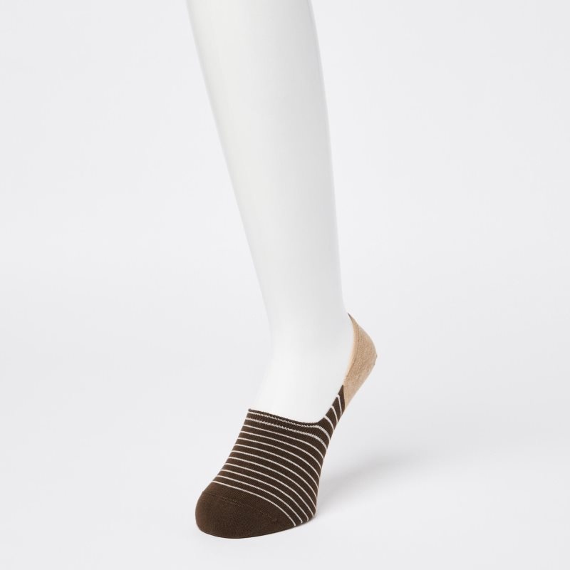 Chaussette Uniqlo Striped Low Cut Homme Marron | 4629133