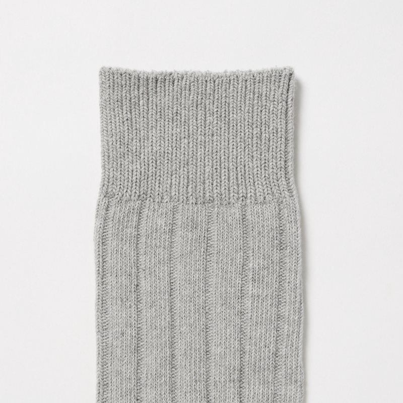 Chaussette Uniqlo Wide-ribbed Homme Grise | 541267