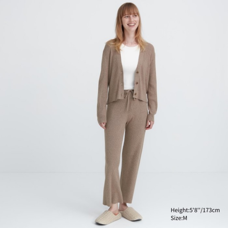 Chausson Uniqlo Cable Knit Femme Blanche | 1740967