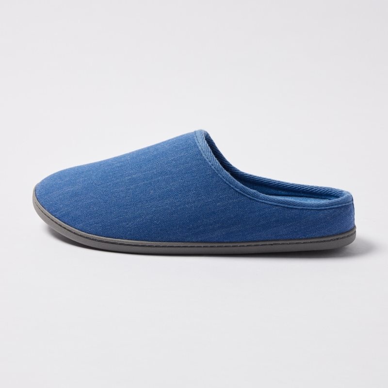Chausson Uniqlo Denim Like Room Rubber Sole Homme Bleu Marine | 2780993