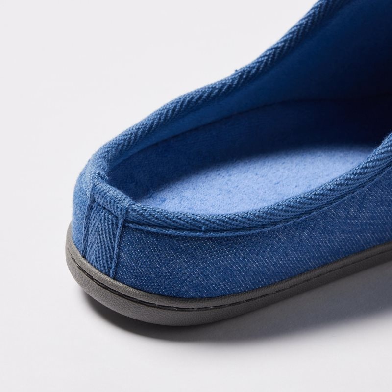 Chausson Uniqlo Denim Like Room Rubber Sole Homme Bleu Marine | 2780993