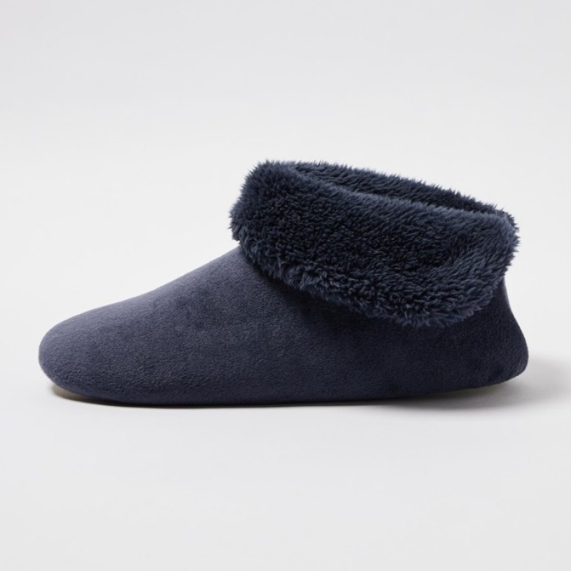 Chausson Uniqlo Fleece Room Femme Bleu Marine | 3722728