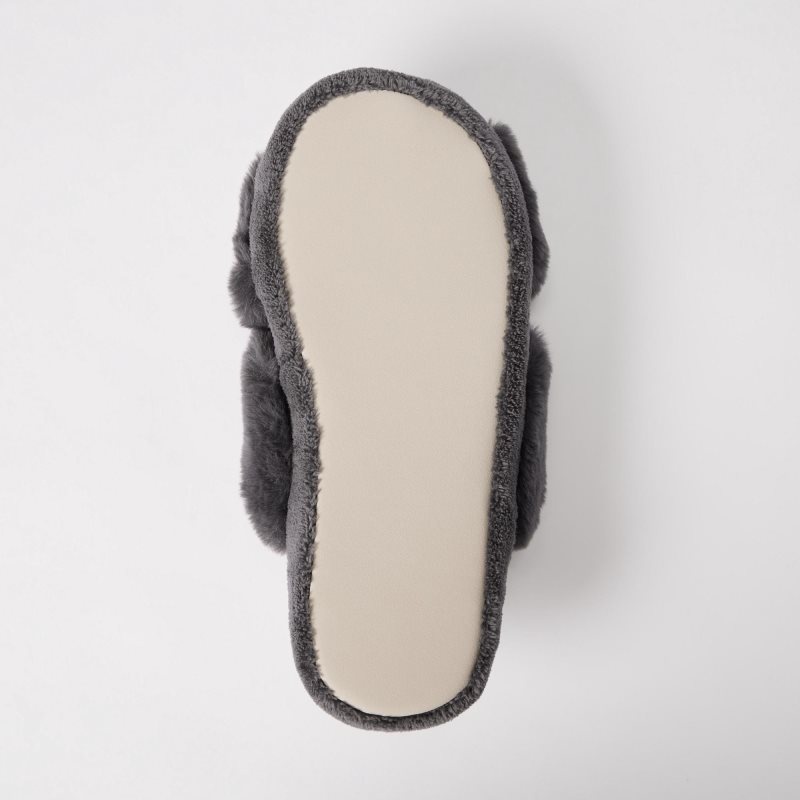Chausson Uniqlo Fleece Room Furry Fleece Homme Grise | 5923944