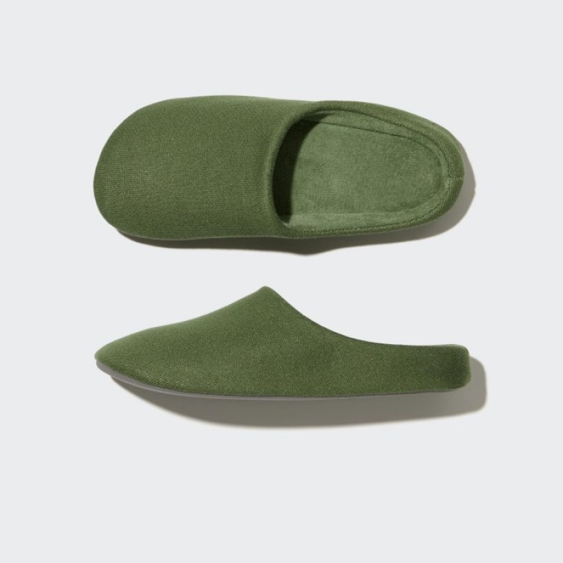 Chausson Uniqlo Sweat Jersey Femme Vert | 9462610