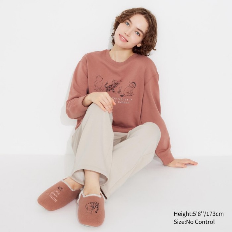Chausson Uniqlo Winnie the Pooh Collection Femme Orange | 8067047