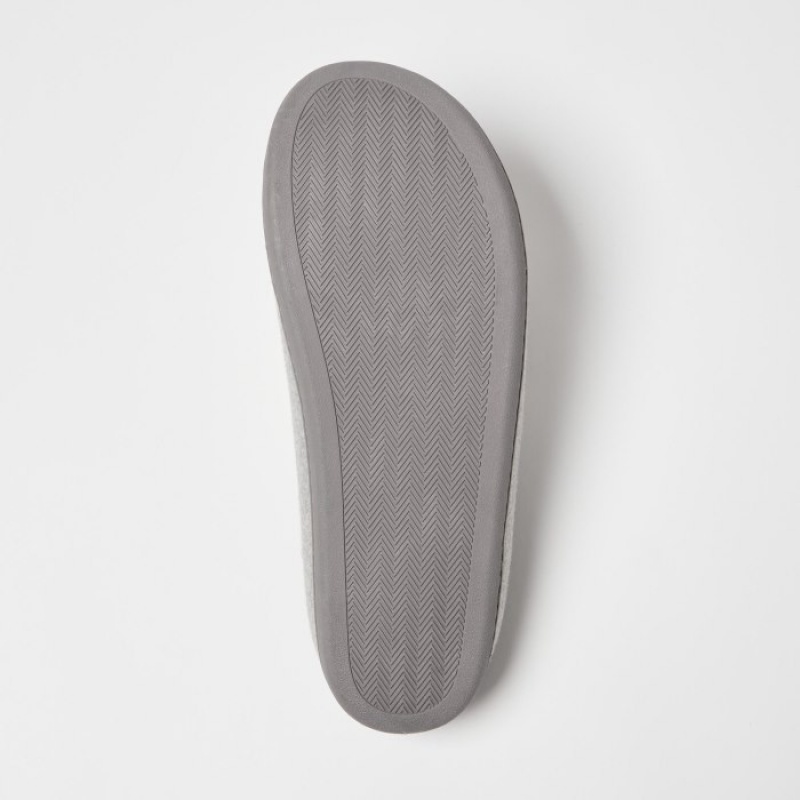 Chausson Uniqlo Wool Like Femme Grise | 5880140