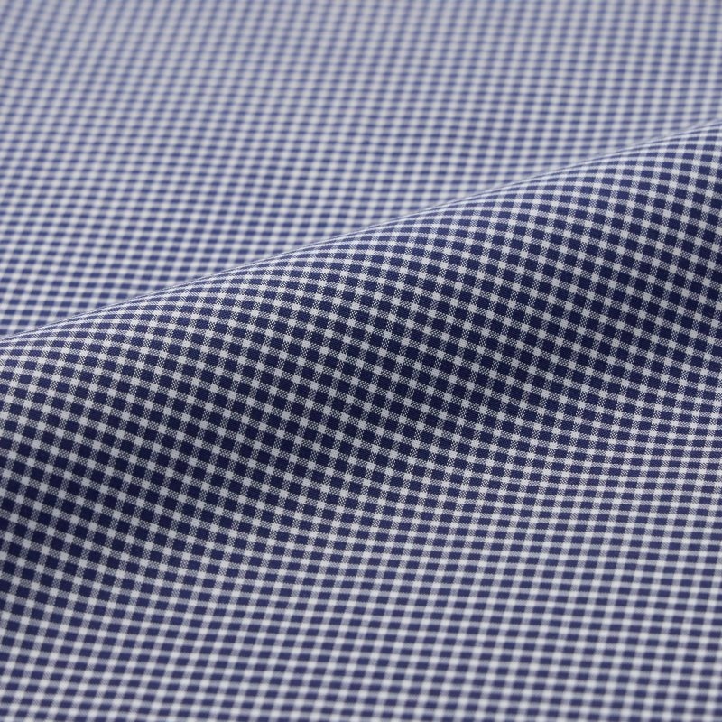 Chemises Uniqlo Easy Care Checked Stretch Slim-fit Long-sleeve Homme Bleu Marine | 9558826