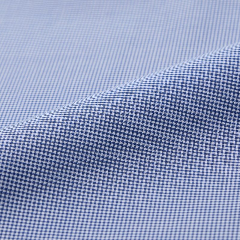 Chemises Uniqlo Easy Care Checked Stretch Slim-fit Long-sleeve Homme Bleu | 9599259