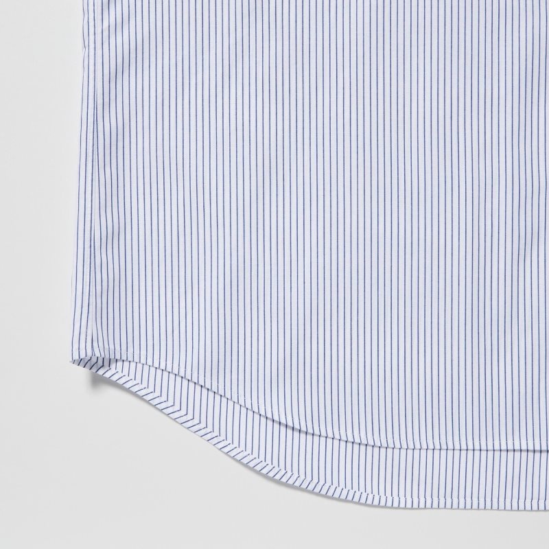 Chemises Uniqlo Extra Fine Cotton Broadcloth Long-sleeve Homme Blanche | 7175868