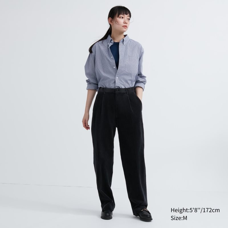 Chemises Uniqlo Extra Fine Cotton Broadcloth Checkered Long-sleeve Homme Bleu | 9401638