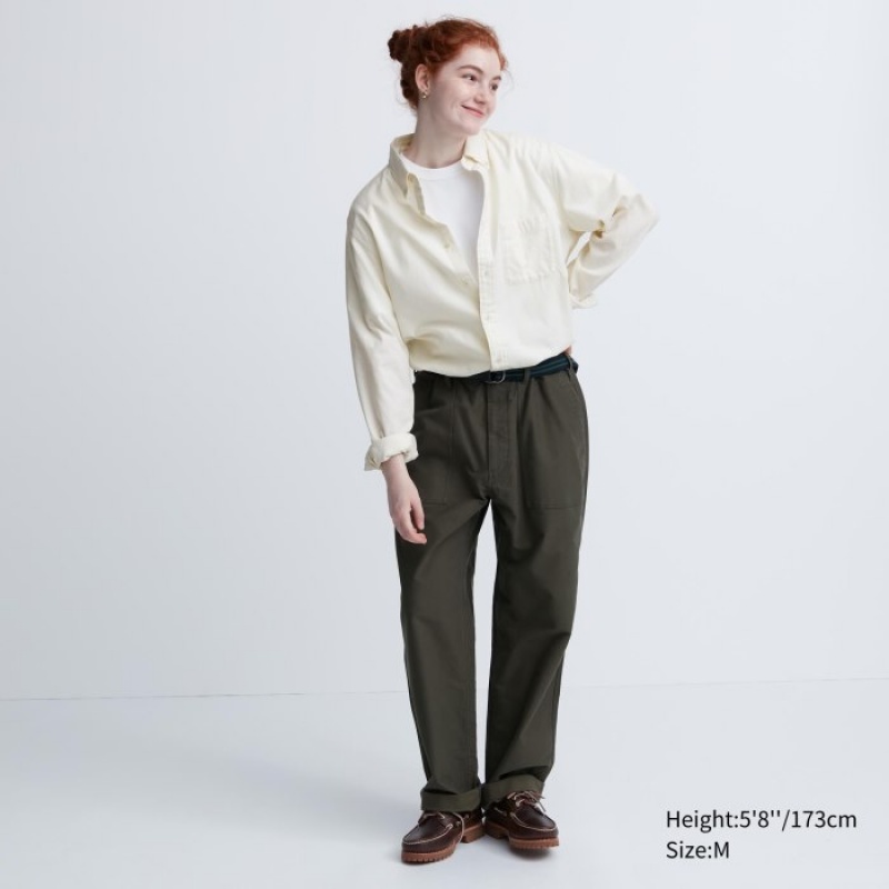 Chemises Uniqlo Flannel Casual Femme Grise | 412226