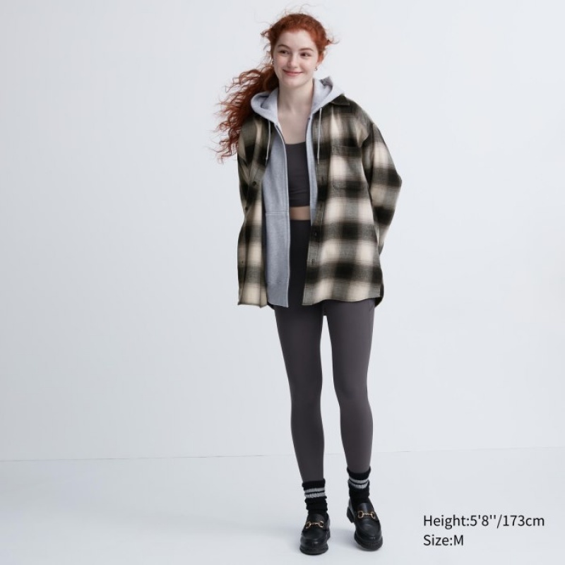 Chemises Uniqlo Flannel Checked Casual Femme Rouge | 6173963