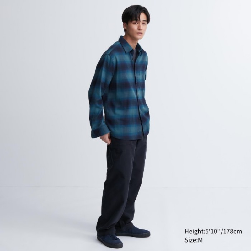 Chemises Uniqlo Flannel Checked Casual Femme Rouge | 6173963