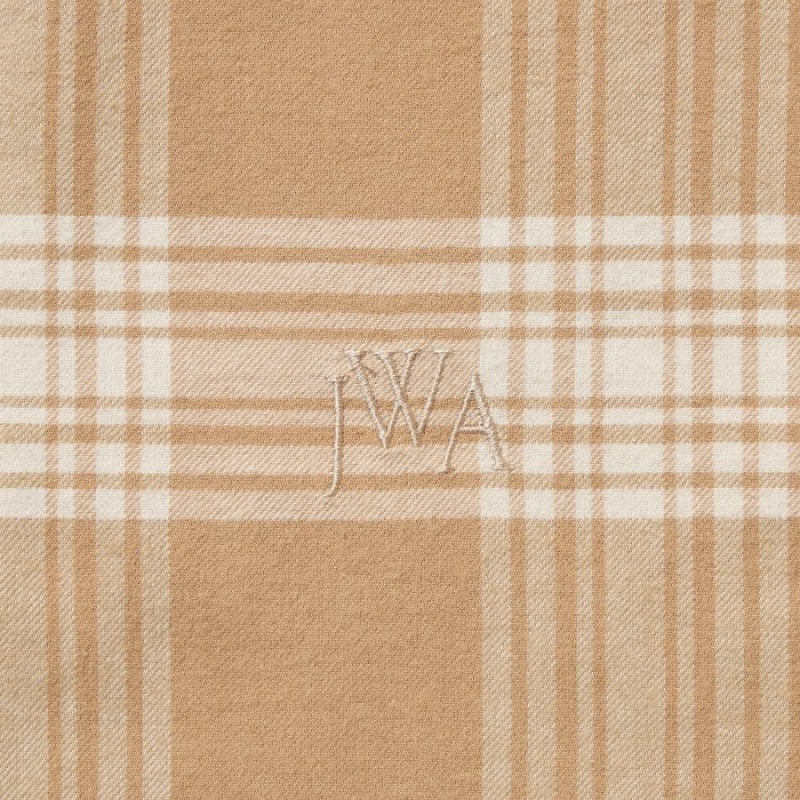 Chemises Uniqlo Flannel Checked Long-Sleeve Long Femme Beige | 3749833