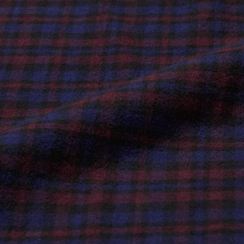 Chemises Uniqlo Flannel Checked Long Sleeve Homme Bordeaux | 9263220