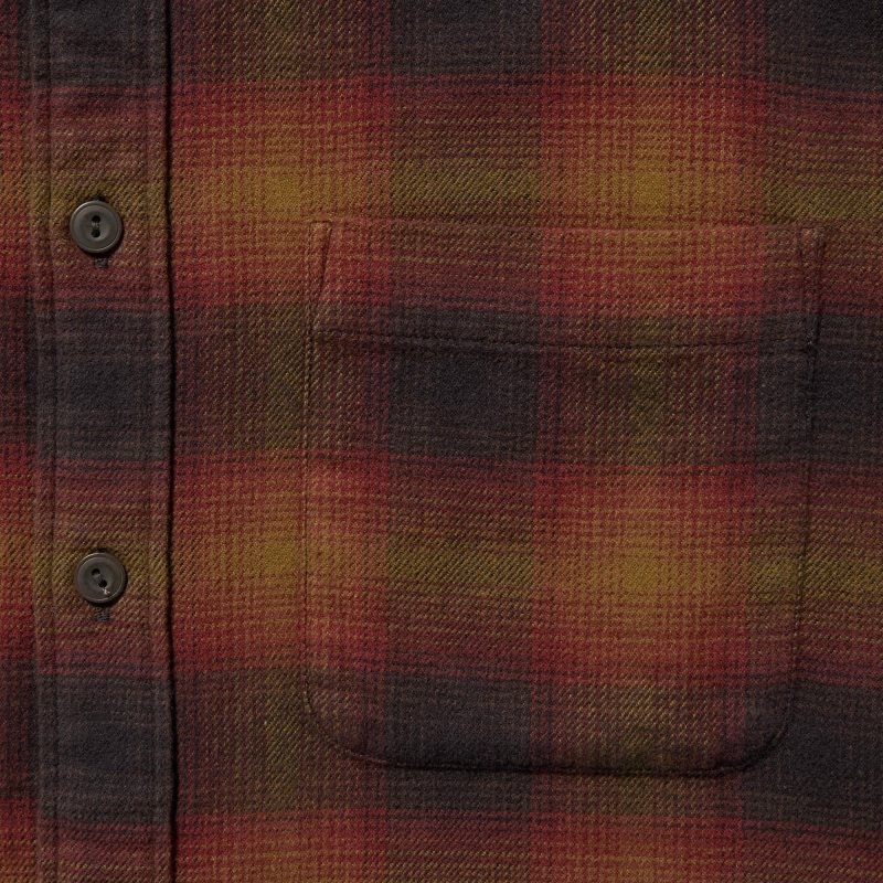 Chemises Uniqlo Flannel Checked Long-sleeve Homme Jaune | 3168046