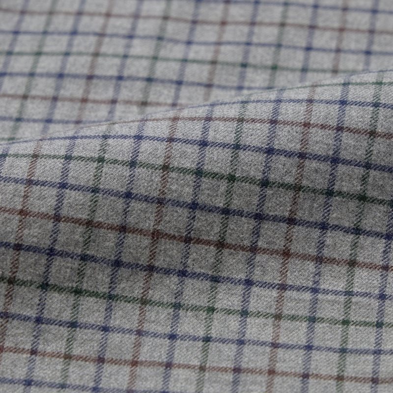 Chemises Uniqlo Flannel Checked Long-sleeve Homme Grise | 2400815