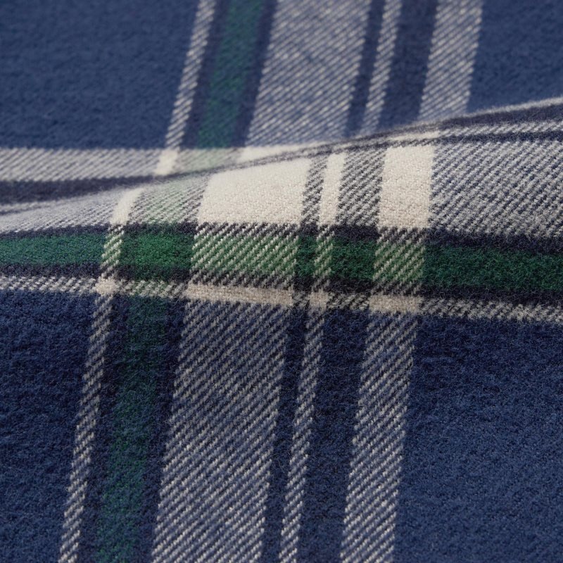 Chemises Uniqlo Flannel Checked Long-sleeve Homme Bleu | 6480048