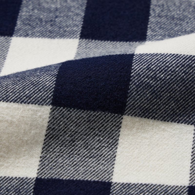 Chemises Uniqlo Flannel Checked Long-sleeve Homme Bleu | 6683939