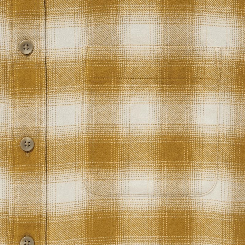 Chemises Uniqlo Flannel Checked Long-sleeve Homme Jaune | 3521703