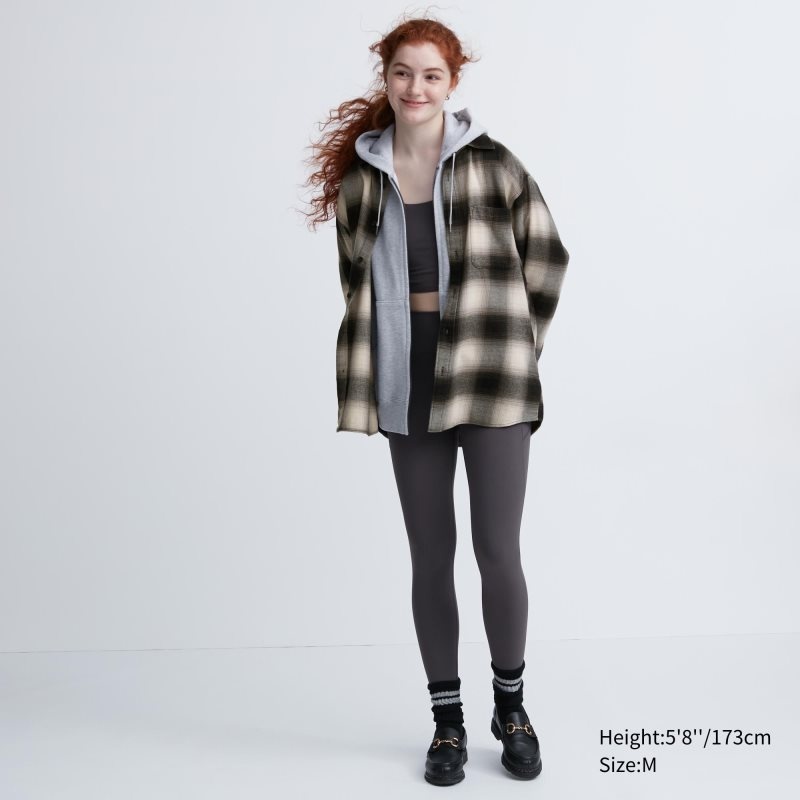 Chemises Uniqlo Flannel Checked Long-sleeve Homme Noir | 7932809
