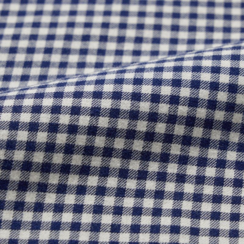 Chemises Uniqlo Flannel Checked Long-sleeve Homme Bleu Marine | 8597460