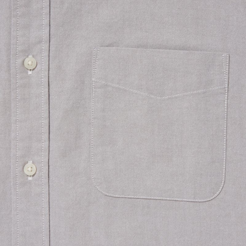 Chemises Uniqlo Oxford Slim-fit Long-sleeve Homme Grise | 4672354