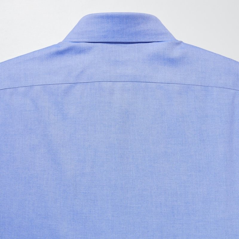 Chemises Uniqlo Super Non-iron Slim-fit Long-sleeve Button Down Collar Homme Bleu | 7611325