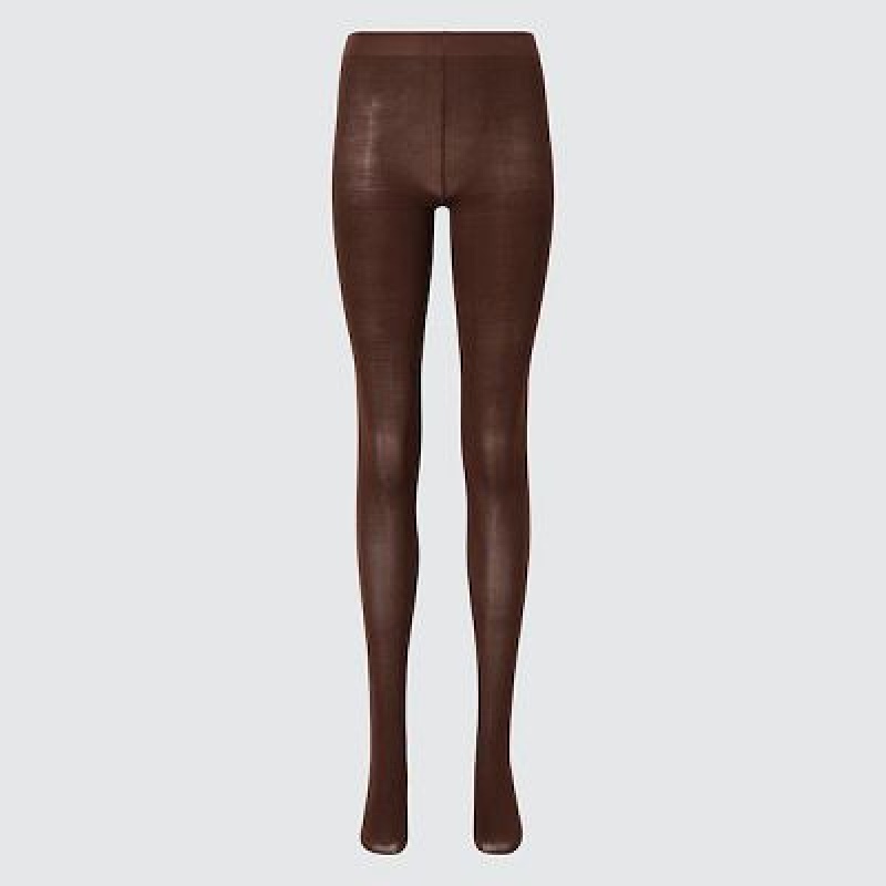 Collant Uniqlo HEATTECH Femme Marron | 9443418