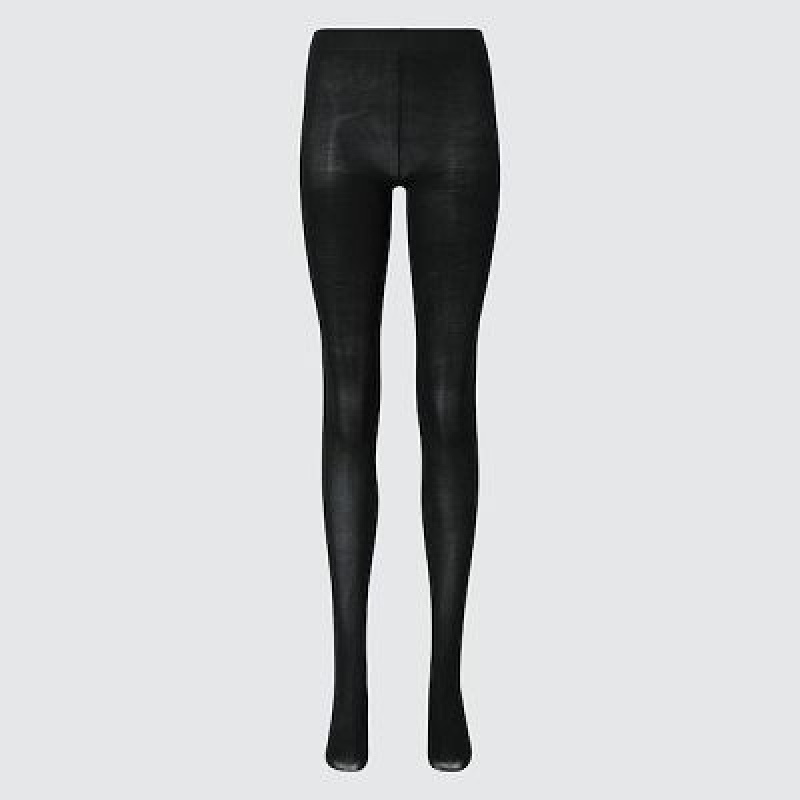 Collant Uniqlo HEATTECH Femme Noir | 7313573