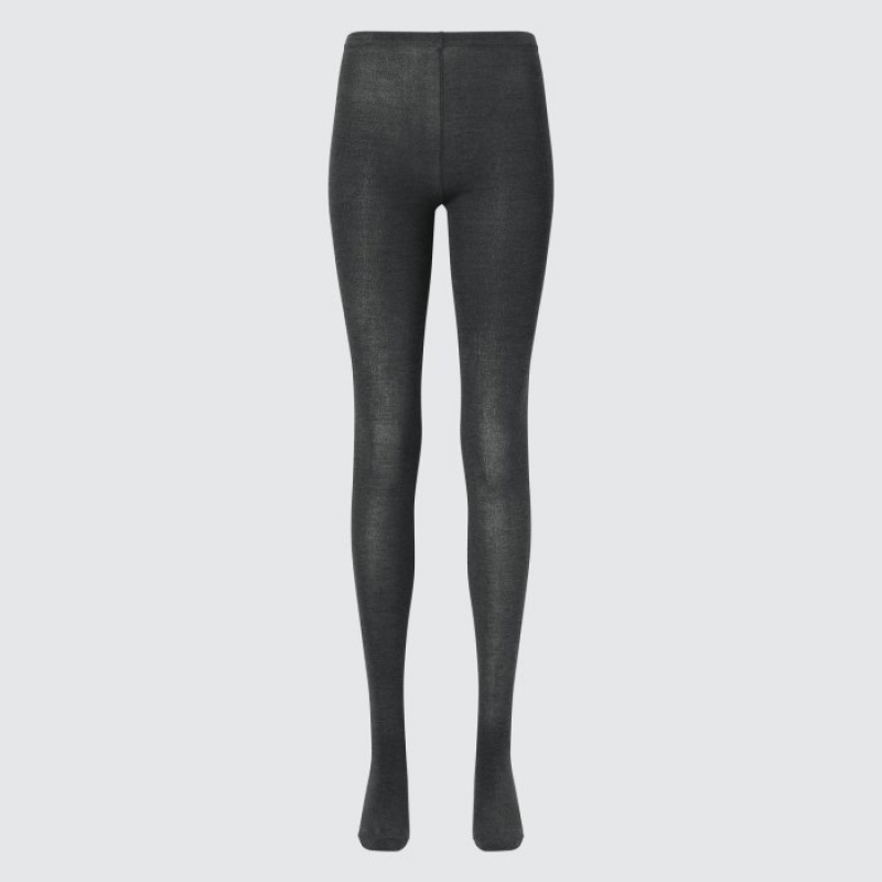 Collant Uniqlo HEATTECH Knitted Femme Grise | 9352827