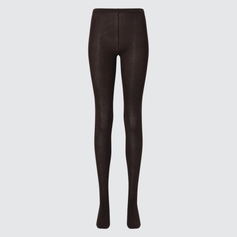 Collant Uniqlo HEATTECH Knitted Femme Marron | 2265850