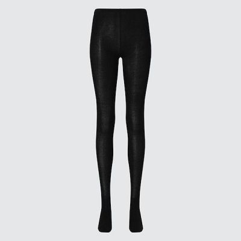 Collant Uniqlo HEATTECH Knitted Femme Noir | 1034623