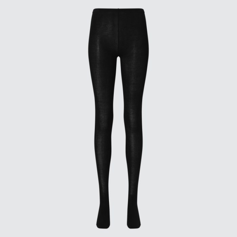 Collant Uniqlo HEATTECH Knitted Femme Noir | 1659701
