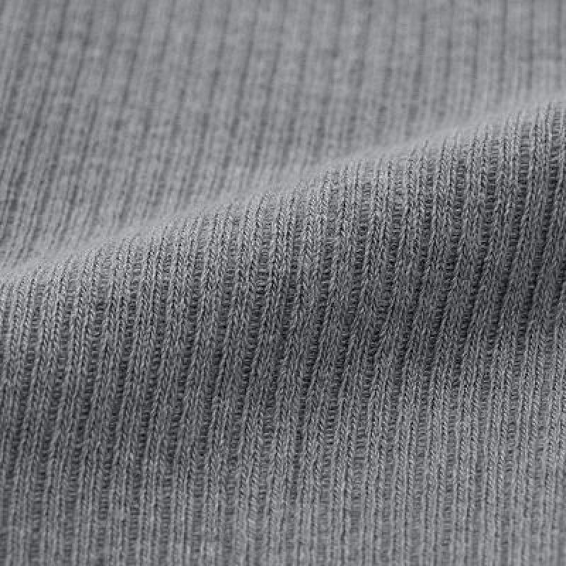 Collant Uniqlo HEATTECH Ribbed Knitted Femme Grise | 6468293