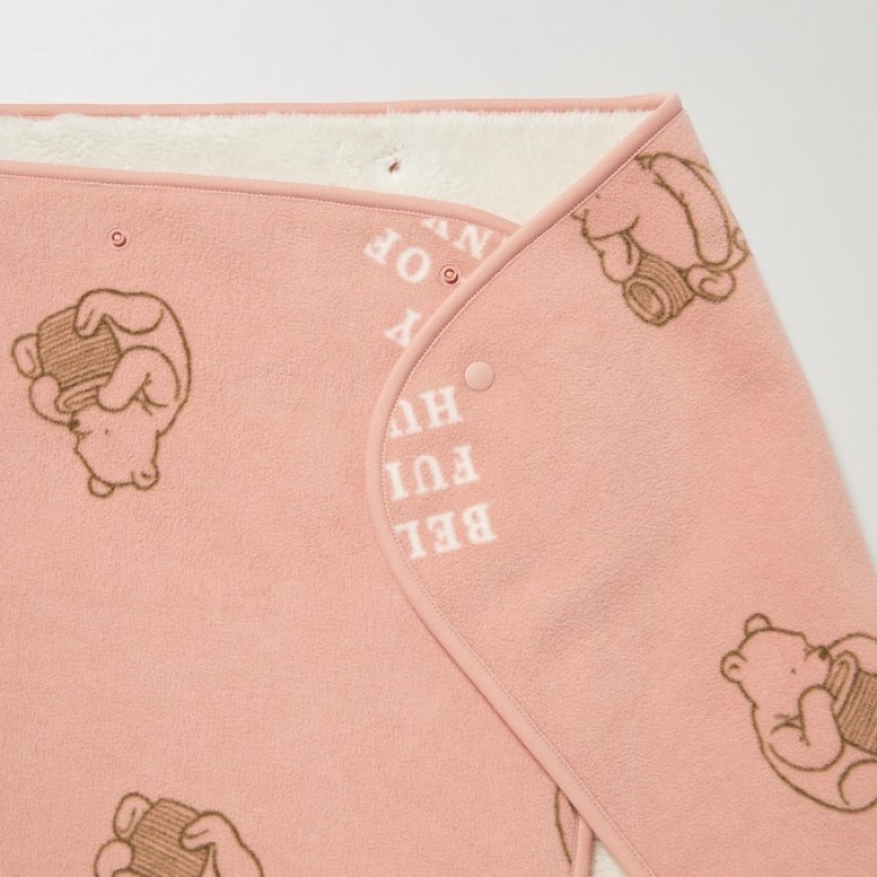 Couverture Uniqlo Winnie the Pooh Collection Fleece Reversible Femme Rose | 9776732
