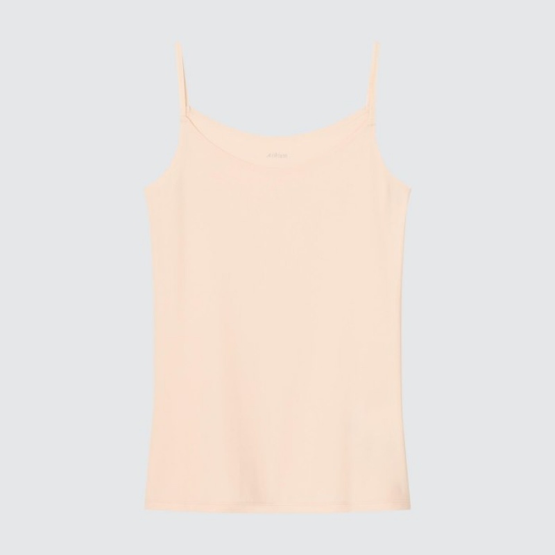 Debardeur Uniqlo AIRism Camisole Femme Beige | 7376924